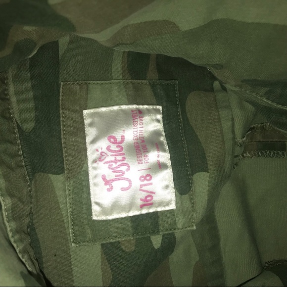 Justice Camouflage Jacket NWT - Picture 5 of 8